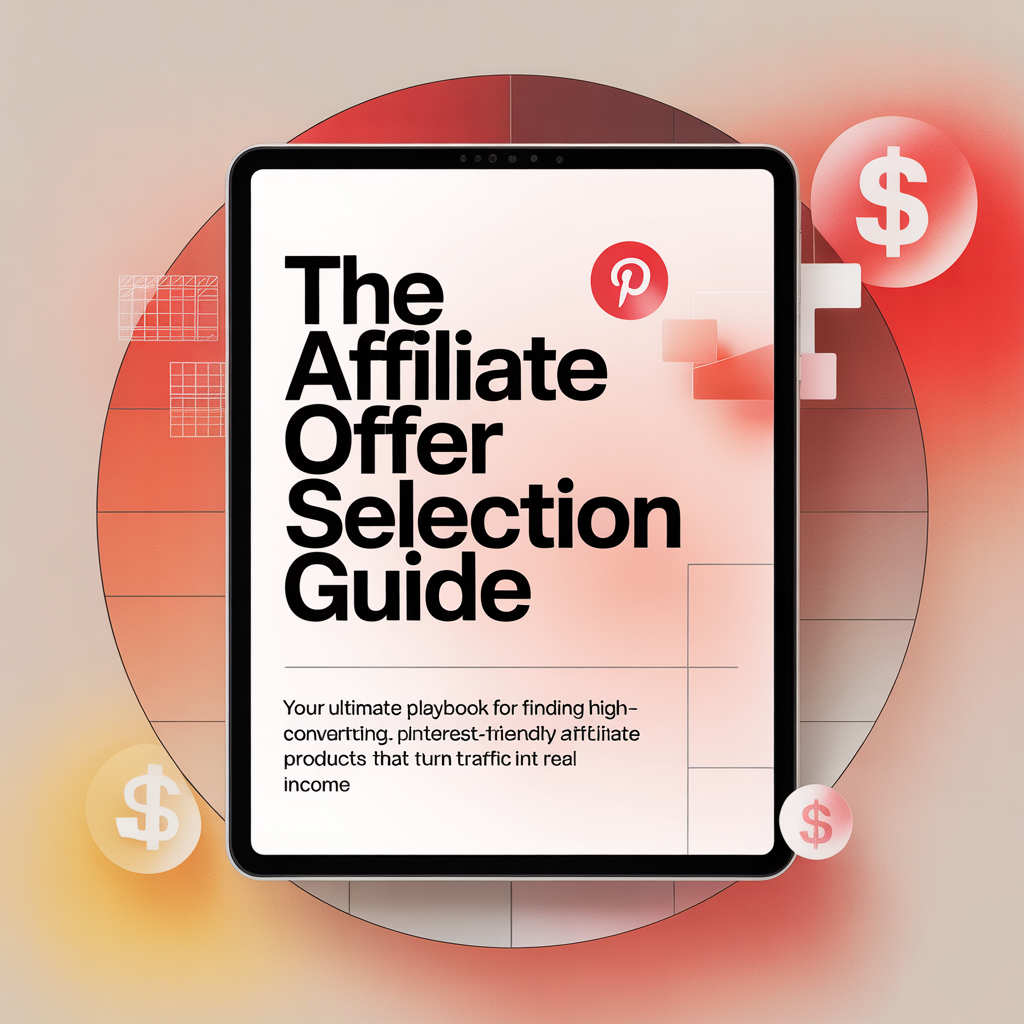 Affiliate Offer Selection Guide Bonus